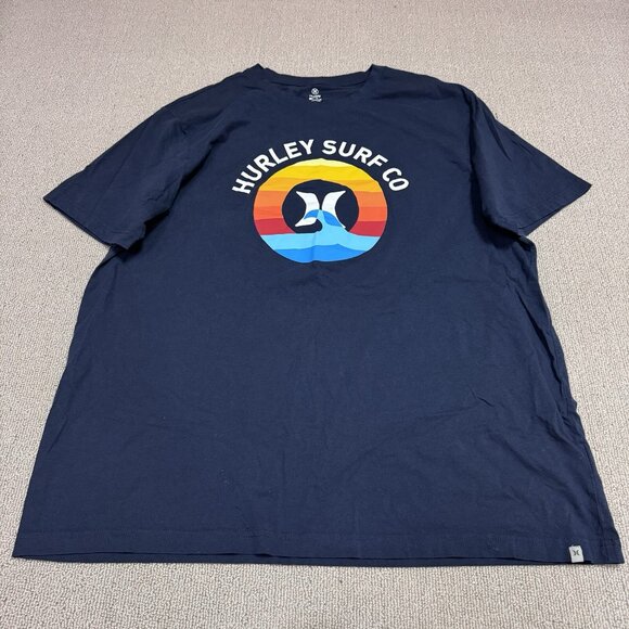 Hurley T-Shirt Men’s Blue Short Sleeve Size XXL - Picture 5 of 12
